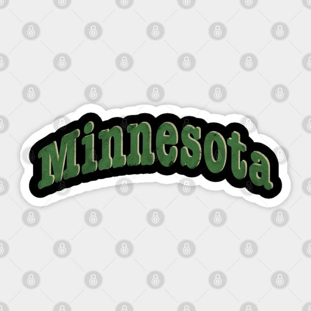 Vintage Minnesota Sticker by Mary Rose 73744